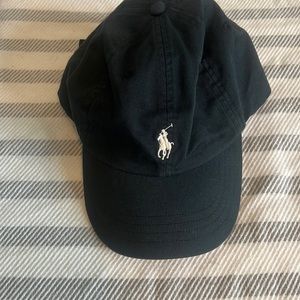 Dark charcoal grey polo hat